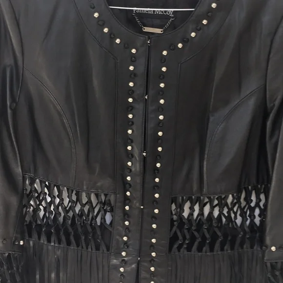 𝅺Pamela McCoy leather jacket - Picture 5 of 8